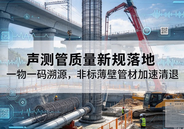 乌兰浩特声测管质量新规落地，一物一码溯源，非标薄壁管材加速清退